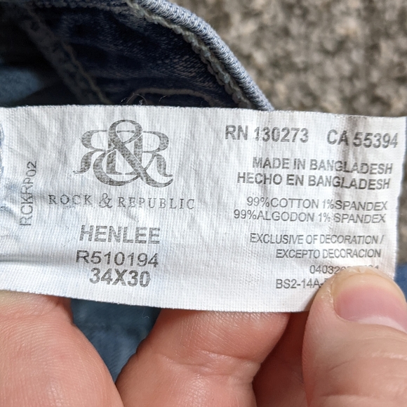 Rock & Republic Henlee jean 34x30 - Picture 10 of 10